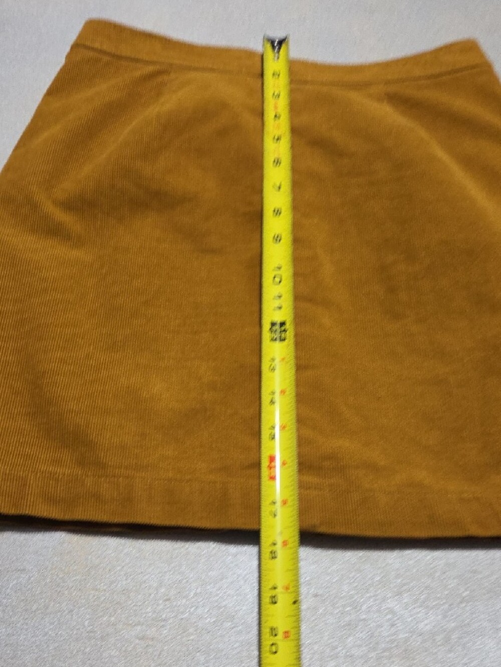 J. Crew Button-Front Corduroy Mini Skirt in Mustard 99% Cotton - Picture 8 of 9